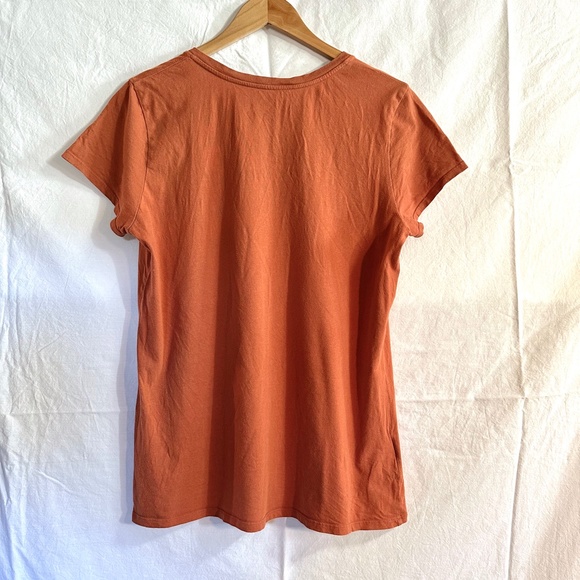 Patagonia Fitz Roy Graphic Short Sleeve V Neck Tee Shirt - L - Picture 7 of 16